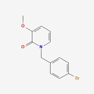 molecular formula C13H12BrNO2 B8686383 1-(4-Bromobenzyl)-3-methoxypyridine-2(1H)-one 