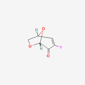 6,8-Dioxabicyclo[3.2.1]oct-2-en-4-one, 3-iodo-, (1S,5R)-