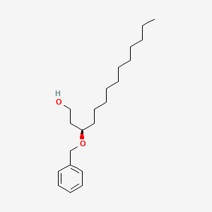 molecular formula C21H36O2 B8686388 (R)-3-Benzyloxy-1-tetradecanol 