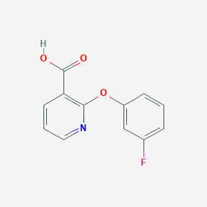 molecular formula C12H8FNO3 B8686396 2-(3-Fluorophenoxy)nicotinic acid 