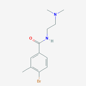 molecular formula C12H17BrN2O B8686405 4-bromo-N-(2-(dimethylamino)ethyl)-3-methylbenzamide 
