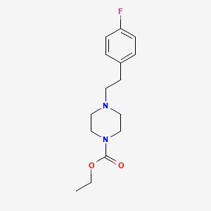 molecular formula C15H21FN2O2 B8686417 Ethyl 4-[2-(4-fluorophenyl)ethyl]piperazine-1-carboxylate CAS No. 70931-36-1