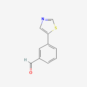 molecular formula C10H7NOS B8686439 3-(1,3-Thiazol-5-YL)benzaldehyde 