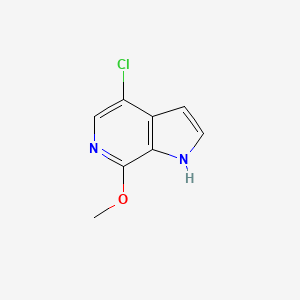 molecular formula C8H7ClN2O B8686457 4-chloro-7-methoxy-1H-pyrrolo[2,3-c]pyridine 