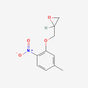 molecular formula C10H11NO4 B8686511 Oxirane, ((5-methyl-2-nitrophenoxy)methyl)- CAS No. 67823-48-7