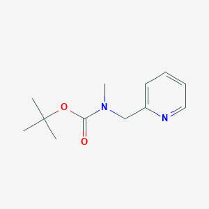 molecular formula C12H18N2O2 B8686546 2-[[N-(tert-butyloxycarbonyl)-N-methylamino]methyl]pyridine 