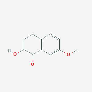 molecular formula C11H12O3 B8686571 Hydroxy-7-methoxy-1-tetralone 