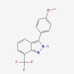 3-(4-Methoxyphenyl)-7-(trifluoromethyl)-1H-indazole