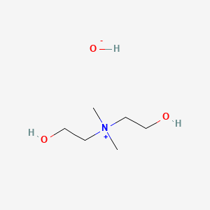 molecular formula C6H17NO3 B8686592 Ethanaminium, 2-hydroxy-N-(2-hydroxyethyl)-N,N-dimethyl-, hydroxide CAS No. 56742-57-5