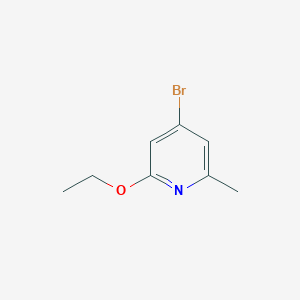 molecular formula C8H10BrNO B8686599 4-Bromo-2-ethoxy-6-methylpyridine 