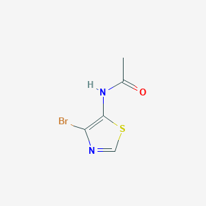 molecular formula C5H5BrN2OS B8686629 N-(4-bromo-1,3-thiazol-5-yl)acetamide 