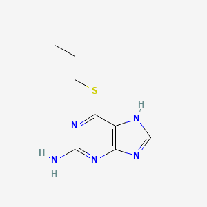 molecular formula C8H11N5S B8686684 6-propylsulfanyl-7H-purin-2-amine CAS No. 5069-80-7