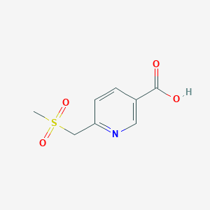 6-[(Methylsulfonyl)methyl]nicotinic acid