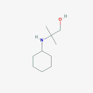 molecular formula C10H21NO B8686747 N-Cyclohexyl-1,1-dimethyl-2-hydroxyethanamine 