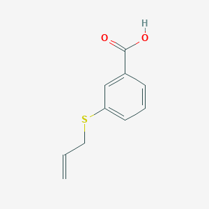 molecular formula C10H10O2S B8686855 3-(Allylthio)benzoic acid 