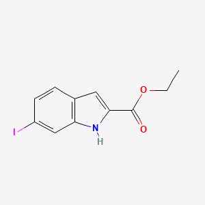 molecular formula C11H10INO2 B8686872 ethyl 6-iodo-1H-indole-2-carboxylate 