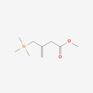 molecular formula C9H18O2Si B8686897 Methyl 3-(trimethylsilylmethyl)but-3-enoate CAS No. 70639-89-3