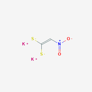 molecular formula C2HK2NO2S2 B8686943 Dipotassium (2-nitro-1-sulfanidylethenyl)sulfanide CAS No. 25963-52-4