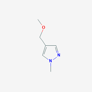 molecular formula C6H10N2O B8686947 4-(methoxymethyl)-1-methyl-1H-pyrazole 