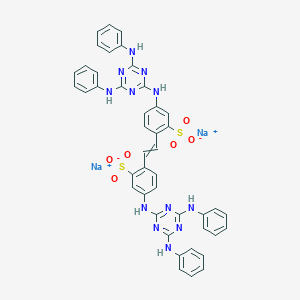 B086870 Disodium;5-[(4,6-dianilino-1,3,5-triazin-2-yl)amino]-2-[2-[4-[(4,6-dianilino-1,3,5-triazin-2-yl)amino]-2-sulfonatophenyl]ethenyl]benzenesulfonate CAS No. 133-66-4