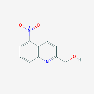 molecular formula C10H8N2O3 B8687037 2-Quinolinemethanol, 5-nitro- CAS No. 611231-29-9