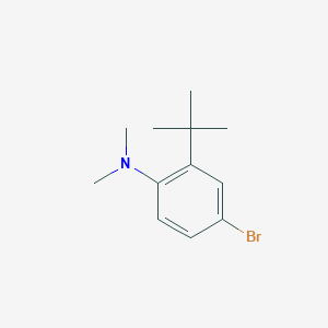 molecular formula C12H18BrN B8687047 (4-Bromo-2-tert-butylphenyl)dimethylamine 