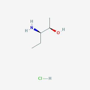 molecular formula C5H14ClNO B8687077 (2R,3R)-3-aminopentan-2-ol hydrochloride 