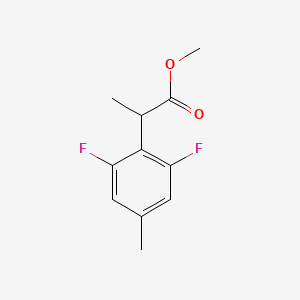 molecular formula C11H12F2O2 B8687089 Methyl 2-(2,6-difluoro-4-methylphenyl)propanoate 