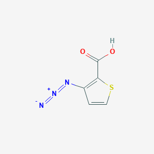 molecular formula C5H3N3O2S B8687135 3-Azidothiophene-2-carboxylic acid 