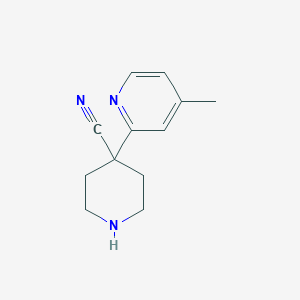 4-(4-Methylpyridin-2-yl)piperidine-4-carbonitrile