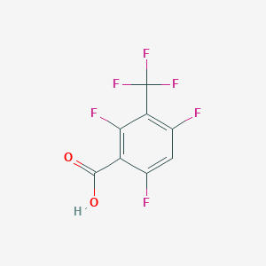 molecular formula C8H2F6O2 B8687219 2,4,6-trifluoro-3-(trifluoromethyl)benzoic Acid CAS No. 157337-85-4