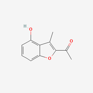 4-Hydroxy-3-methylbenzo(b)furan-2-yl methyl ketone