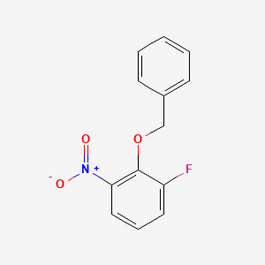 molecular formula C13H10FNO3 B8687254 1-Fluoro-2-benzyloxy-3-nitro-benzene CAS No. 873096-71-0