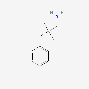 3-(4-Fluorophenyl)-2,2-dimethylpropylamine