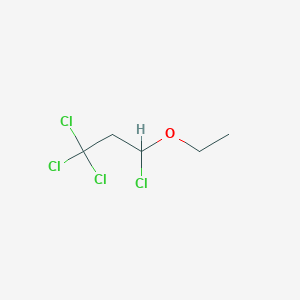 molecular formula C5H8Cl4O B8687257 1,1,1,3-Tetrachloro-3-ethoxypropane CAS No. 1561-41-7