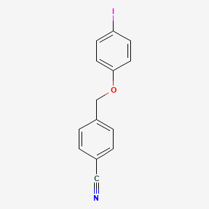 molecular formula C14H10INO B8687290 4-((4-Iodophenoxy)methyl)benzonitrile 