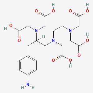 molecular formula C21H30N4O10 B8687306 2-[[3-(4-Aminophenyl)-2-[bis(carboxymethyl)amino]propyl]-[2-[bis(carboxymethyl)amino]ethyl]amino]acetic acid 