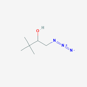 molecular formula C6H13N3O B8687312 1-Azido-3,3-dimethylbutan-2-ol CAS No. 157135-73-4