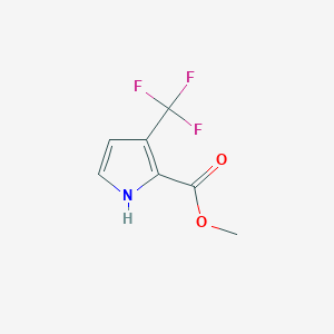 molecular formula C7H6F3NO2 B8687318 Methyl 3-(Trifluoromethyl)pyrrole-2-carboxylate 