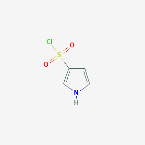 molecular formula C4H4ClNO2S B8687326 1H-pyrrole-3-sulfonyl chloride 