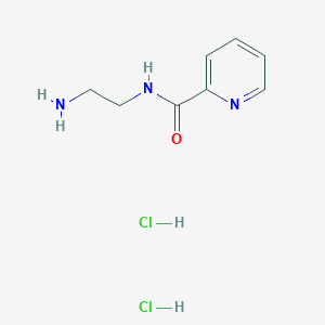molecular formula C8H13Cl2N3O B8687333 N-(2-aminoethyl)-pyridine-2-carboxamide dihydrochloride 