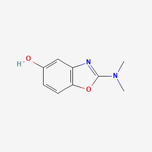 molecular formula C9H10N2O2 B8687334 2-(Dimethylamino)benzo[d]oxazol-5-ol 