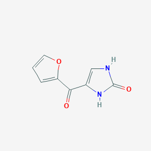 molecular formula C8H6N2O3 B8687365 4-(Furan-2-carbonyl)-1,3-dihydro-2H-imidazol-2-one CAS No. 77671-36-4