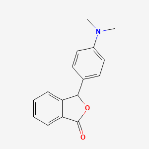molecular formula C16H15NO2 B8687371 3-[4-(Dimethylamino)phenyl]-2-benzofuran-1(3H)-one CAS No. 62633-13-0