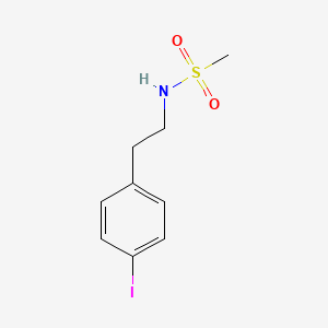 molecular formula C9H12INO2S B8687379 N-[2-(4-Iodophenyl)ethyl]methanesulfonamide CAS No. 353235-93-5