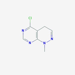 molecular formula C7H7ClN4 B8687404 5-Chloro-1-methyl-1,4-dihydropyridazino[3,4-d]pyrimidine 