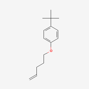 molecular formula C15H22O B8687426 1-tert-Butyl-4-[(pent-4-en-1-yl)oxy]benzene CAS No. 92584-44-6