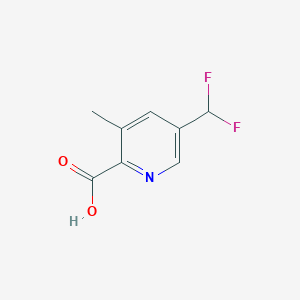 molecular formula C8H7F2NO2 B8687434 5-(Difluoromethyl)-3-methylpicolinic acid 