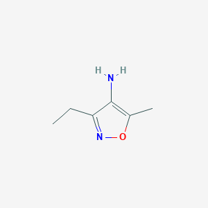 molecular formula C6H10N2O B8687455 3-Ethyl-5-methylisoxazol-4-amine 