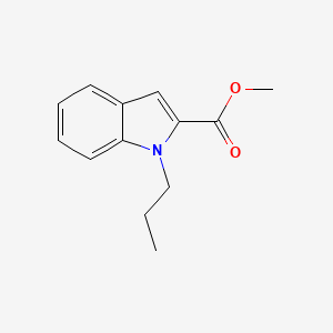 molecular formula C13H15NO2 B8687463 Methyl 1-propyl-1H-indole-2-carboxylate 